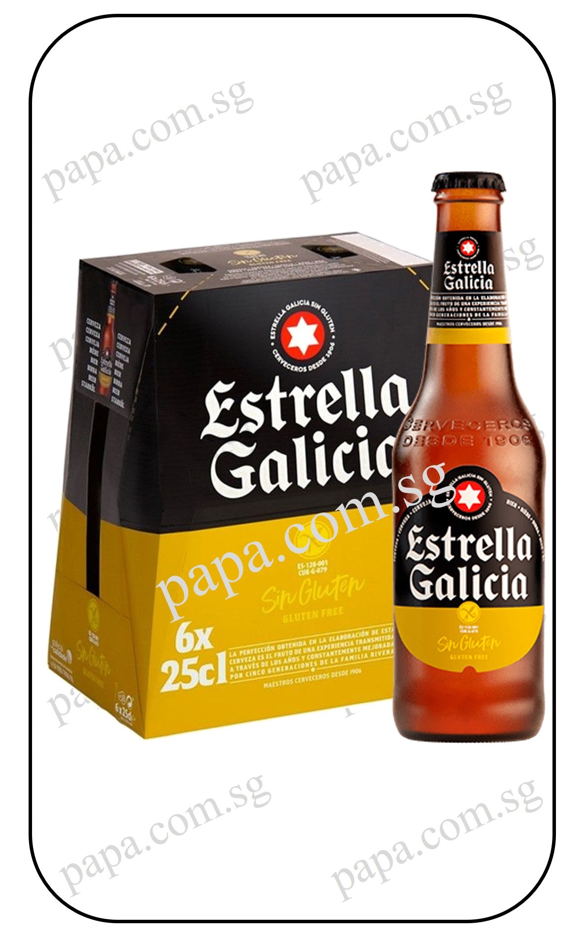 Estrella Galicia Cerveza Especial Lager Sin GLUTEN FREE