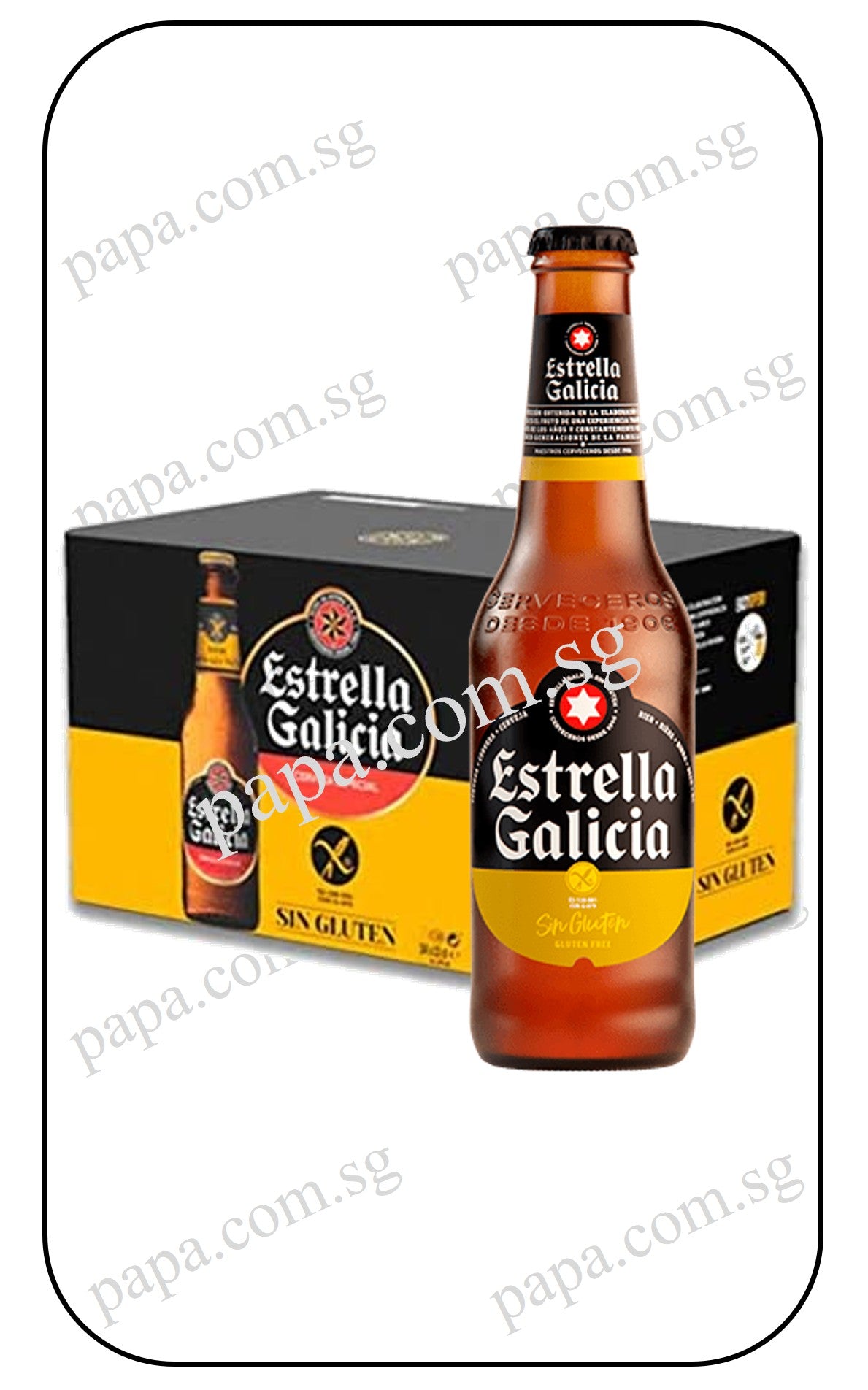 Estrella Galicia Cerveza Especial Lager Sin GLUTEN FREE