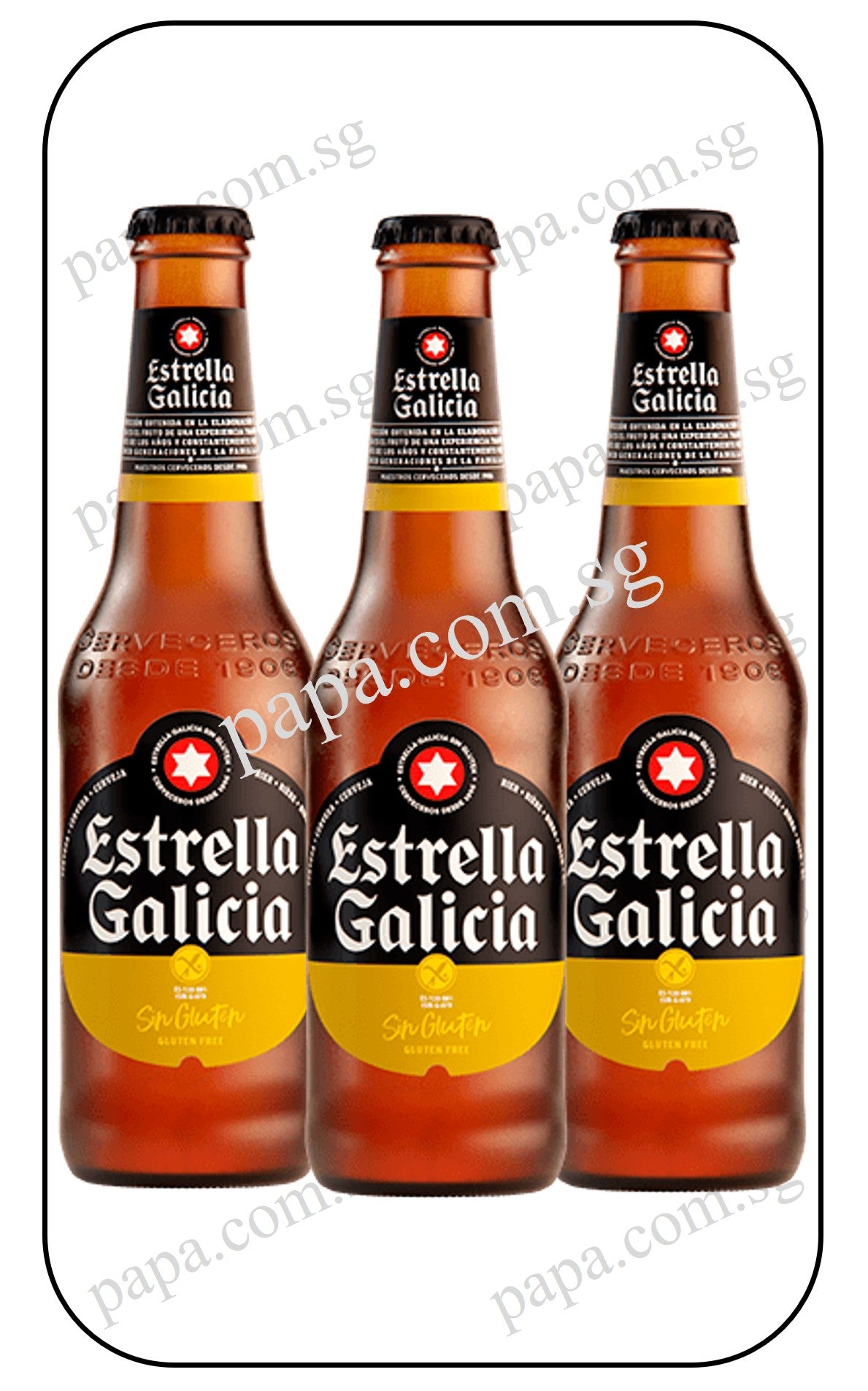 Estrella Galicia Cerveza Especial Lager Sin GLUTEN FREE