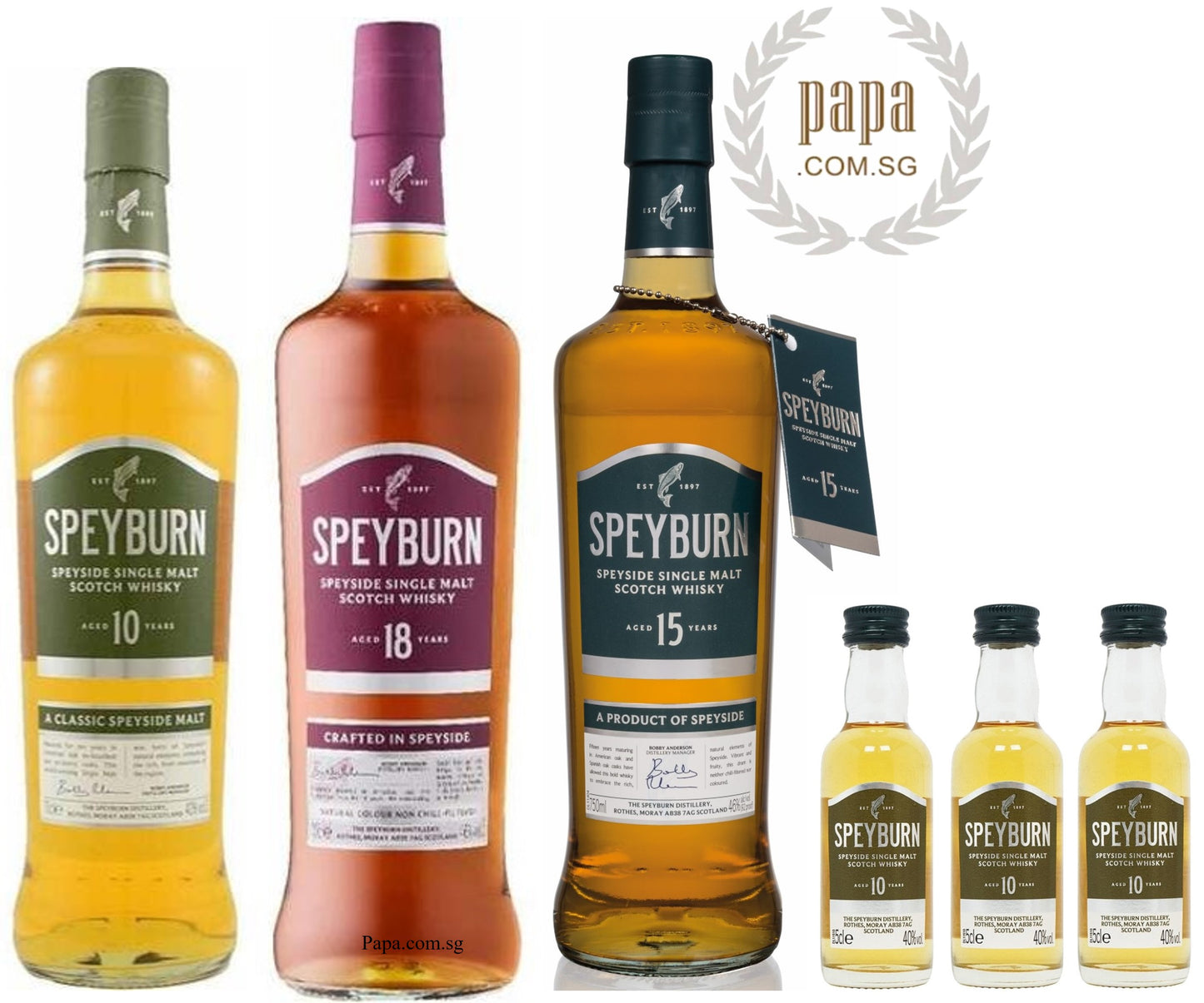 Speyburn 10 Years - Single Malt - 40% abv (01 x 700ml Bottle) FREE 01 SPEYBURN 10 YO MINIATURE