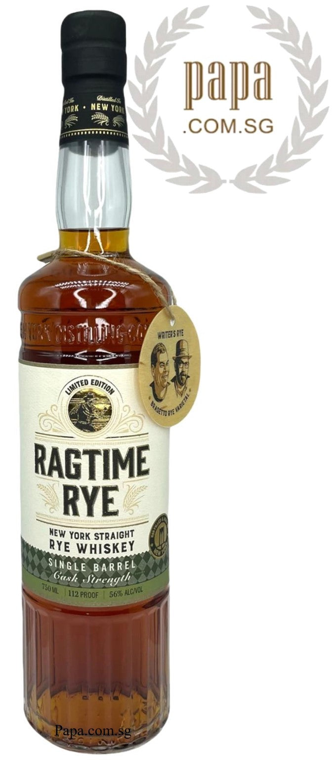 New York Distilling - Ragtime Single Barrel Rye - Cask Strength - 56% abv