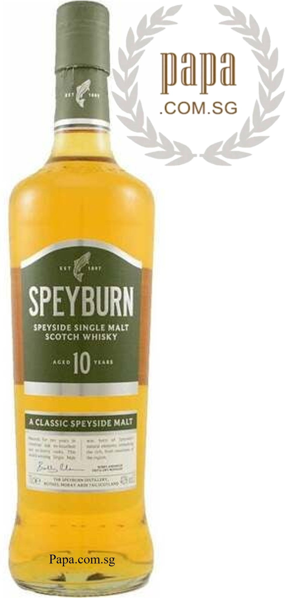 Speyburn 10 Years - Single Malt - 40% abv (01 x 700ml Bottle) FREE 01 SPEYBURN 10 YO MINIATURE