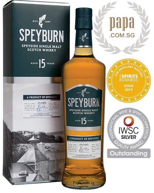Speyburn 15 Years Single Malt - 46% abv (01 x 700ml Bottle) FREE 01 SPEYBURN 10 YO MINIATURE