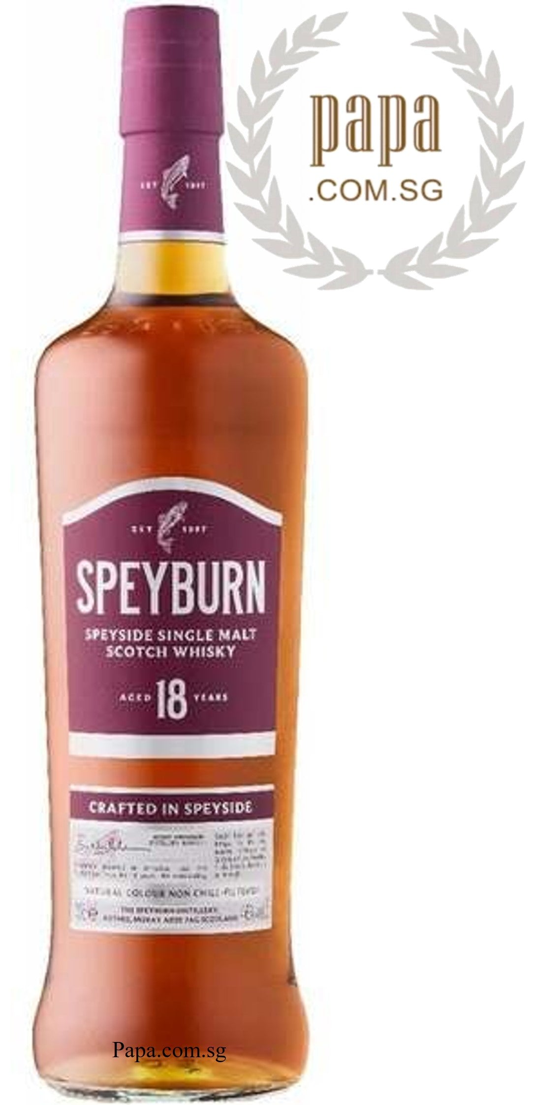 Speyburn 18 Years Single Malt - 46% abv (01 x 700ml Bottle) FREE 01 SPEYBURN 10 YO MINIATURE
