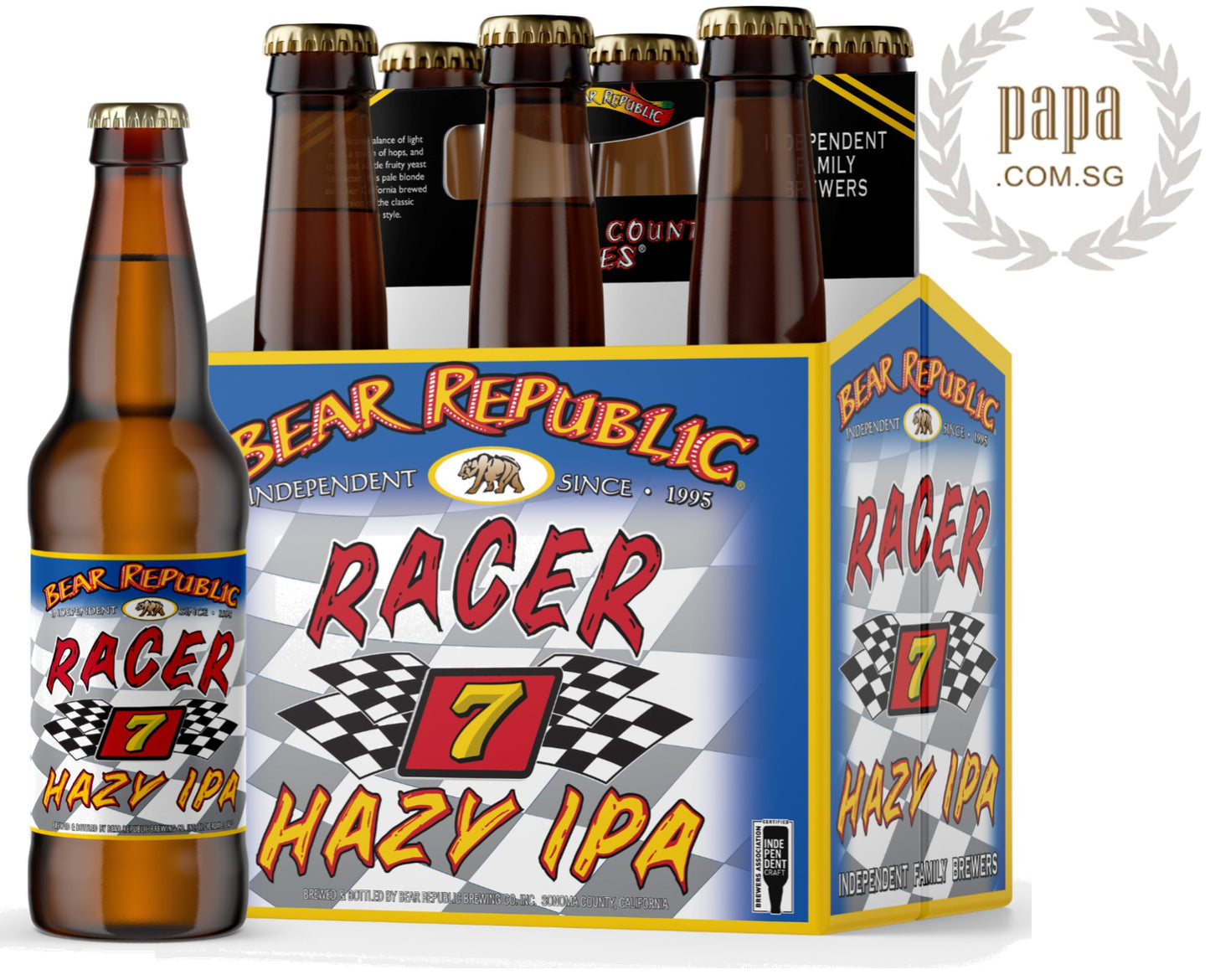 Bear Republic Brewing Co - Racer 7 - Hazy NEIPA - 7% abv