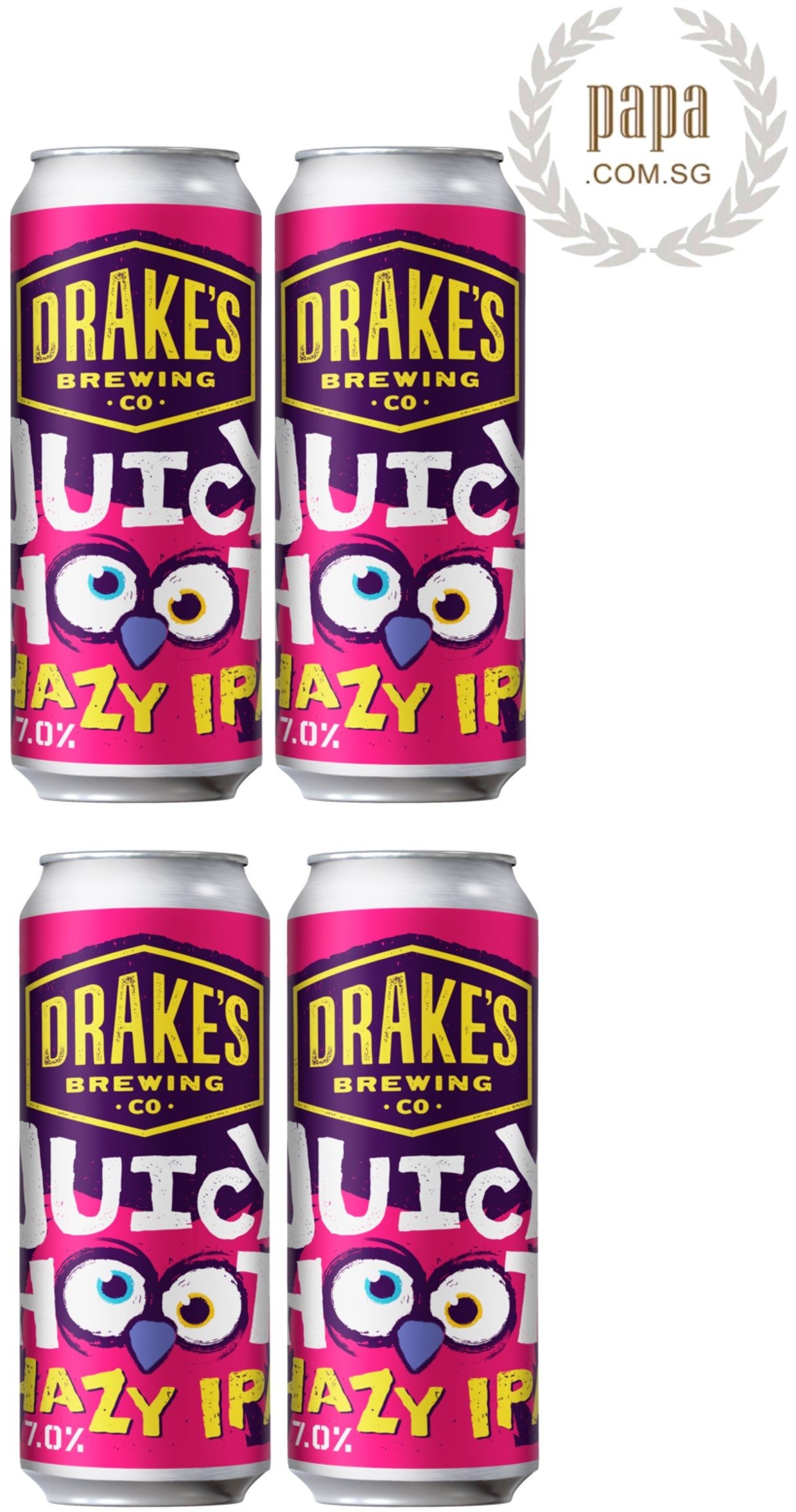 Drake's Brewing Co - Juicy Hoot - Hazy NEIPA - 7% abv