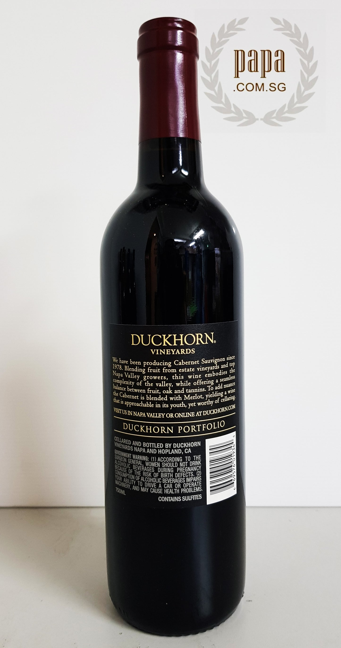 Duckhorn Cabernet Sauvignon 2018 (Sustainable Vinicultural)