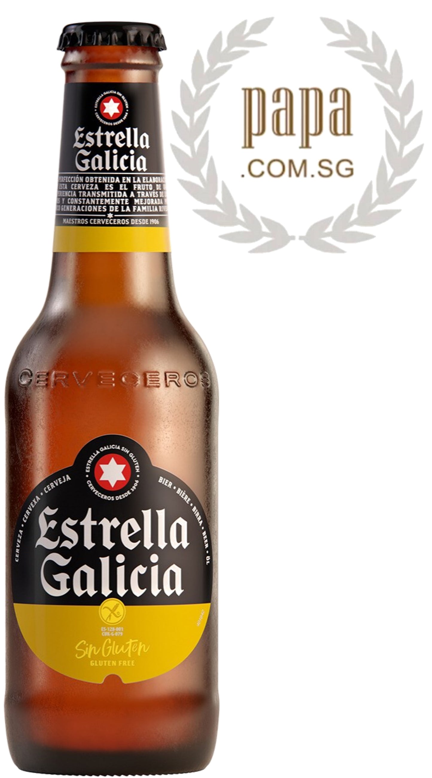 Estrella Galicia Cerveza Especial Lager Sin Gluten Free - 6 PACK DEAL