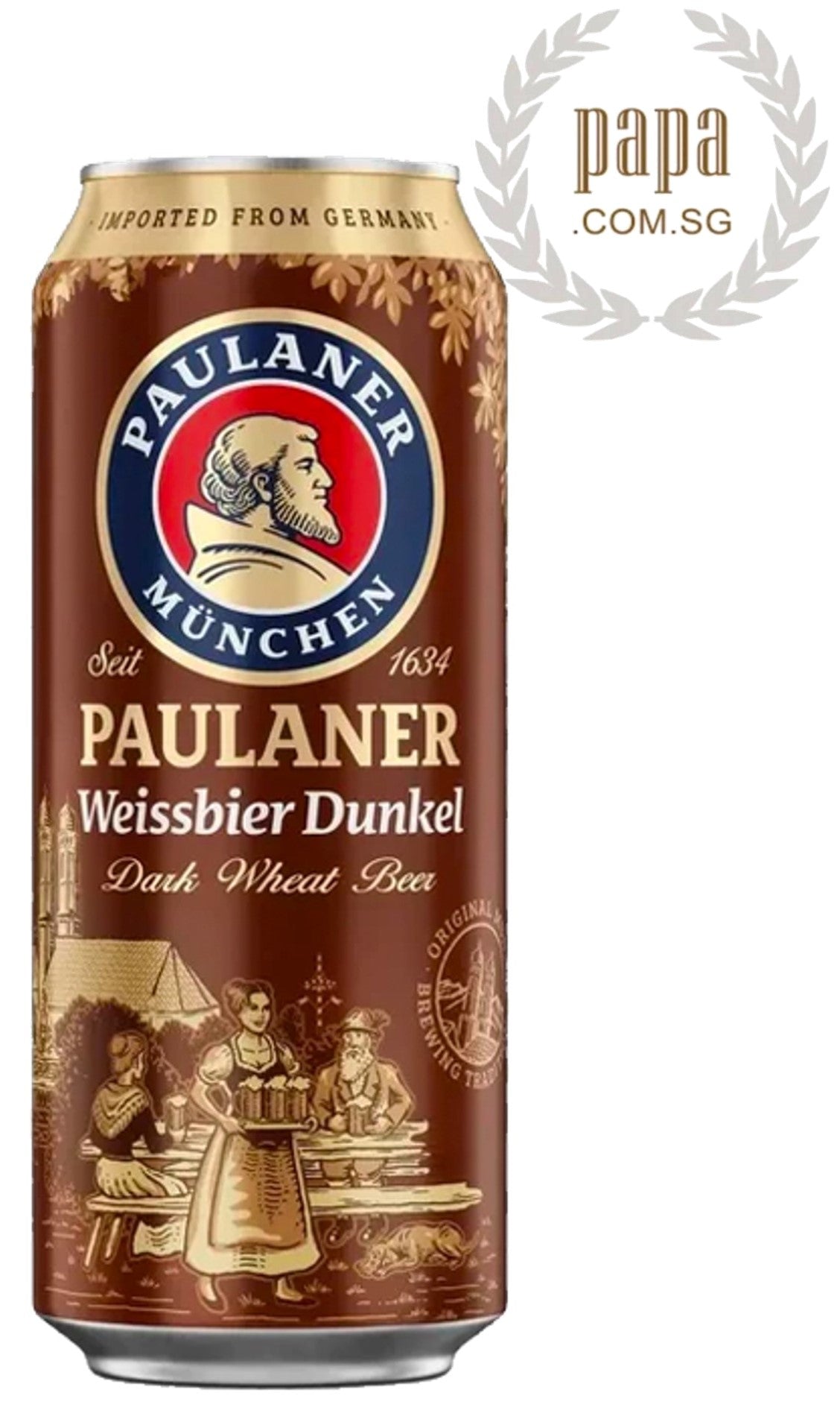 Paulaner Weissbier Dunkel - 5.3% abv - Canned Version