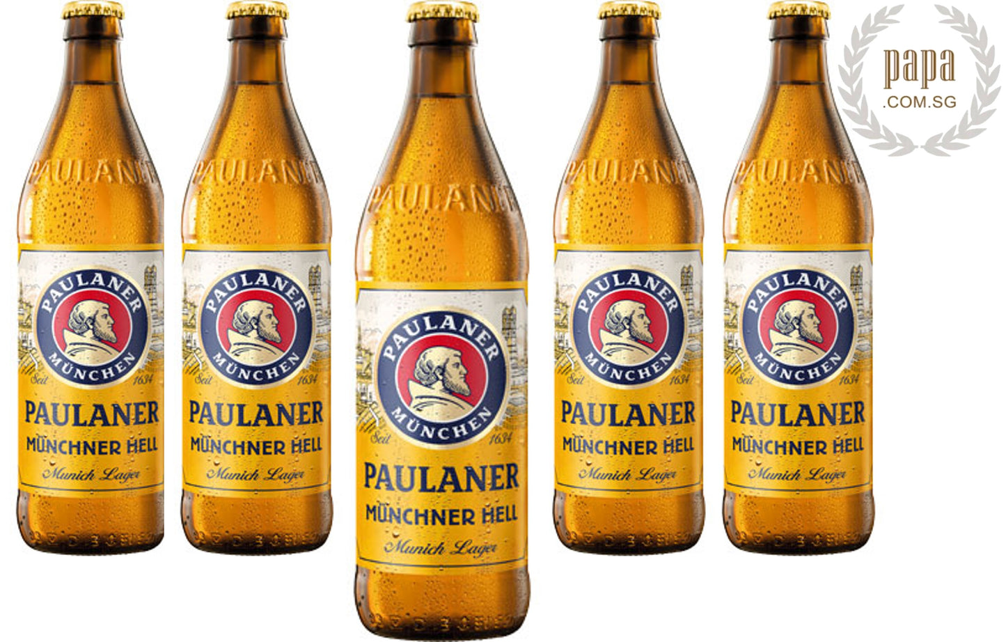 Paulaner Hells Lager - 4.9% abv - Glass Bottle Version